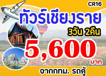 ทัวร์เชียงราย ดอยตุง ดอยแม่สลอง 5,600 บาท จากกทม.รถตู้